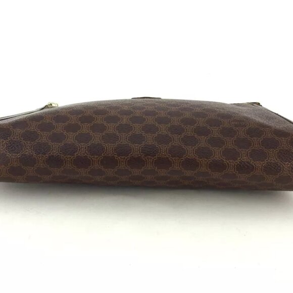 CELINE clutch bag macadam beige PVC ?~ leather Authentic - Picture 5 of 9